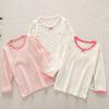1 Paquete 3 Paquetes 2 Paquetes Ropa de Casa Nueva para Bebé Niña Japonesa Top de Manga Larga Camiseta Base Fina de Algodón para Niñas
