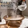 Bacia plástica transparente espessa para cozinha doméstica, lavagem de vegetais, uso de bebê, dormitório estudantil, bacia de lavanderia grande, bacia de fábrica