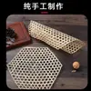 Esterilla para Cocinar al Vapor de Bambú, Red de Bambú Tejida a Mano, Herramienta Antiadherente para Ollas de Cocina de Bambú, Filtro para Kimchi, Prensa para Verduras, En Stock