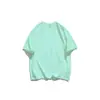 Frete Grátis 220g Algodão Puro Manga Curta Camiseta Feminina Peso Pesado Cor Sólida Respirável Solta Casual Moda Versátil Gola Redonda Top