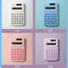 Mini calculadora minimalista de cor sólida, série de alta estética em cores de doce, pequeno computador portátil para estudantes e uso no escritório