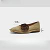 Sapatilhas Quadradas Florais Vintage de Nicho 2026 Nova Coleção Primavera Estilo Mori Slip-On Planas Sapatos Femininos Feitos à Mão para Combinar com Saias