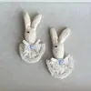 Botones de Encaje de Conejo Fluorescentes, Accesorios Rellenos de Algodón, Pinzas para el Cabello, Fundas para Teléfono, Calcetines, Broches, Bolsos, Accesorios de Ropa, Manualidades