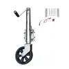 Pata de Soporte de Rueda Doble de 8 Pulgadas con Rodamiento para Autocaravana Yate Gato de Manivela Lateral Americano Rueda Guía Jack Knight