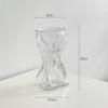 Vaso Transparente Simples Nórdico Vaso de Vidro Celebridade da Internet Vasos para Flores Bambu da Sorte Enfeites de Flores para Sala de Estar