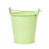 Planta Vaso Mini Balde de Ferro Pintado Recipiente para Canetas DIY Balde de Brinquedo de Praia para Crianças Tambor de Armazenamento Vaso de Lata