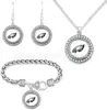 Conjunto Mais Quente da Amazon de Pulseira, Colar e Brincos de Futebol NFL