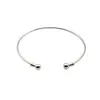 Pulsera de Brazo Punk Geométrica de Metal Exagerada de Venta Caliente Transfronteriza Europea y Americana con Diseños Únicos de Líneas Florales y Notas Musicales