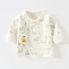 Ropa Kimono de Algodón de Clase A Sin Costuras para Bebé, Espalda Abierta, para Recién Nacidos, Todas las Estaciones, con Cierre Lateral, Ropa Base para Bebé, Ropa Infantil Anyang