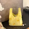 Bolso de mano bordado con lazo verde menta, bolsa pequeña de tela linda y portátil para niñas, adecuada para el uso diario, exquisita bolsa de almacenamiento