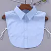 Gola Falsa de Camisa Branca, Gola Falsa Versátil Unissex, Gola Quadrada Decorativa de Algodão Poliéster, Gola Falsa de Gola Redonda, Transfronteiriço