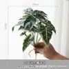 Simulación Bosque Caucho Suave Tacto Mano Hoja Falsa Paisaje Colgante Pared Fondo Pared Oficina Guardería Rincón Plantas Decoración