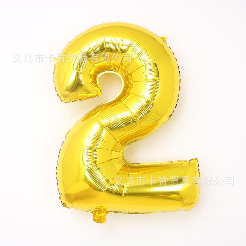 32寸胖版金色数字2
