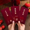 Bolsa Envelope Vermelho de Luxo Leve 2026 Ano Novo Festival da Primavera Ano Novo Chinês Envelope de Dinheiro da Sorte Bolsa de Dinheiro de Ano Novo para Crianças Retro Fosco Hot Stamping Espessado