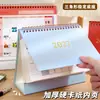 Calendario de Escritorio Pequeño Inglés al por Mayor 2027 Simple Color Sólido Calendario Morandi Nota de Escritorio Mensaje Adorno Pequeño