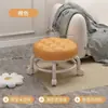 Taburete Pequeño Giratorio con Ruedas para Uso en Casa, Taburete Bajo para Niños, Silla Pequeña con Ruedas, Taburete Redondo Móvil para Sofá de Sala de Estar