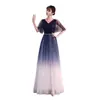 Novo Vestido Grande de Performance para Coro Feminino, Saia Longa, Corte Justo, Elegante para Apresentação de Recital de Canções, Host, Maestro, Vestido de Noite
