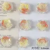 Novo Estilo Glitter Fino Gradiente Duas Cores Flor Rosa Amor Verdadeiro Contas Soltas DIY Pulseira com Contas Colar Brinco Acessórios Materiais