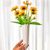 Tubo para arreglo floral de cementerio plástico artificial flor artificial flor seca festival Qingming cesta de flores cementerio culto a los antepasados exterior arreglo floral para césped
