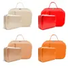 Bolsa de Mensajero Personalizada de PU Empaque en Caja de Hierro Almacenamiento Cuadrado Caja de Hierro Personalizada Caja de Hierro Rectangular de Hojalata