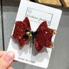 Diadema de Navidad para Niñas Pasador Estilo Bosque Linda Niña Reno Anciano Lazo Pasador Accesorios para el Cabello de Niñas