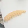 Novo Presilha Banana de Plástico de Alta Qualidade com Dentes para Grande Volume de Cabelo, Presilha Vertical Fashion, Base de Presilha Acessório Fresca e Doce
