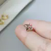 Hebilla para Hélice de Oreja de Estrella de Plata Lisa Hebilla de Oreja Completamente de Plata S925 Diseño Dulce y Fresco Clavo de Hélice de Oreja Mini Apiladas Estrellas Pequeñas