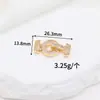 Collar Zhongxing 14k Oro Verdadero Micro-incrustado Zirconio Hebilla de Conexión Cabeza Hebilla de Perla Cabeza Hebilla Cuerda de Tracción en Espiral Accesorios DIY Hechos a Mano