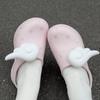 Zapatos Nuevos de Chef, Zapatos de Estrella, Corazón Lindo Femenino, Zapatos Sencillos de Alas de Ángel, Decoración de Hebilla de Zapato de Flor, Accesorios Desmontables