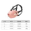 Bozal para Perro, Cubrebocas Anti-Mordida para Perros, Ajustable, Original, Divertido, Reflectante, Bozal para Perro con Forma de Corazón, Máscara Anti-Ingesta Accidental para Exteriores