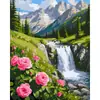 Pintura al Óleo Digital de Flor de Cerezo DIY Pintado a Mano Pintura Decorativa Escénica para Sala de Estar Popular Pintura de Compra Grupal ozon