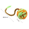 En stock Fábrica Juguete para Gato Pelota Peluche Bola con Cascabel Juguete para Gato Mascota Resistente a Mordeduras Interactivo Lana Juguete para Gato Bola Transfronterizo