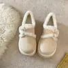 Sapatos de algodão Birkenstock com sola grossa e forro de pelúcia, femininos, novo estilo 2026, sapatos de inverno femininos, botas de neve, sapatos de pele quentes retrô