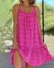 Verano 2026 Nuevo Llegada Amazon Deseo Estilo Pastoral Europeo Americano Dobladillo Ancho Floral Sin Mangas Camisola Chaleco Vestido