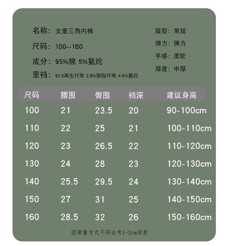 尺寸表