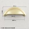 Guarda-roupa Preto Shell Handle Light Luxury Nordic American Style Antique Medicine Cabinet Novo Estilo Chinês Cobre Escovado Semi-round Gaveta Handle