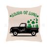 Venta caliente St. Funda de almohada decorativa para sofá de coche con motivo navideño de Patrick, venta directa de fábrica