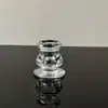 Portavelas de Vidrio Simple Estilo Europeo con Base en Forma de Varilla para Uso Doméstico, Decoración Romántica de Mesa