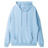 Almacén de Guangzhou Talla Europea y Americana 260g Sarga Fina Corte Holgado Hombro Caído Sudadera Fina con Capucha Primavera y Otoño Talla Grande Lisa Venta al por Mayor