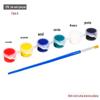 Fabricante de Tinta Acrílica Promove Pincéis de Plástico Conectados de 6 Cores para Pintura, Canetas Ecológicas para Pintura de Máscaras DIY Infantil para Colorir