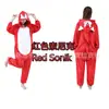 Mono de Peluche Gris Pingüino Dibujos Animados para Otoño e Invierno Sonic Dragón Negro Unisex Ropa de Casa para Pareja Franela