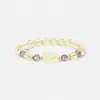 Pulsera de Amatista Natural Imitación, Pulsera de Cristal Amarillo para Mujer, Joyería Pixiu Atrae Riqueza, Regalo para Novia, Regalo para Mejor Amiga, Regalo de Cumpleaños