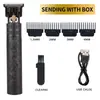 Cortapelos Eléctrico T9 Transfronterizo Salón de Peluquería Profesional Talla de Cabeza de Buda Cortapelos Eléctrico Afeitadora Metálica para el Hogar de Hombres Venta al por Mayor