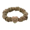 Goma para el pelo con forma de corazón, Scrunchie de alta elasticidad, Diseño elegante y sencillo, Diadema de moda para mujer