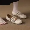 Hebilla Femenina Doble 2026 Lunares Boca Baja Francesa Girly Mary Janes Zapatos de un solo color Otoño Pastoral Cita Nuevo Estilo