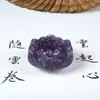 Grava de Cristal Natural Piedra Desmagnetizante de Loto Cuenco del Tesoro Almacenamiento de Escritorio para Ofrendas a Buda Adornos Creativos de Resina Epoxi