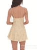 2025 nuevo estilo pastoral transfronterizo europeo y americano puro deseo chica hot floral espalda descubierta verano tirantes vestido falda mujeres
