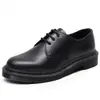 Zapatos de Cuero Bajos 1461 Transfronterizos para Hombre, Cuero Genuino, Estilo Británico, Botines de Talla Grande, Punta Redonda, Unisex, Zapatos Casuales de Trabajo para Pareja
