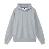 Sudadera con capucha de 330 g con hombros descubiertos para hombre, marca de moda, color puro, chaqueta holgada, ropa de trabajo personalizada, uniforme de clase para campus, estampada con logo