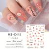 Comércio exterior transfronteiriço primavera e verão nova flor adesivos de unhas adesivo à prova d'água rosa gato Tulipa adesivos de unhas fofas